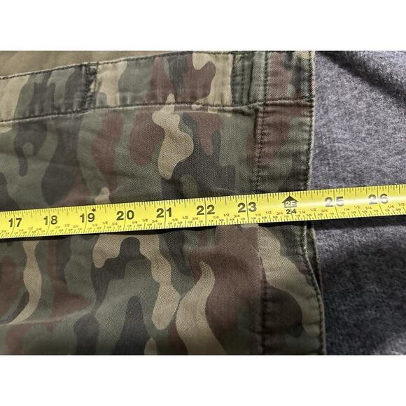 American Eagle Jacket Womens Size Small Green Heart Camo Military Boyfriend Y2K - Picture 5 of 11